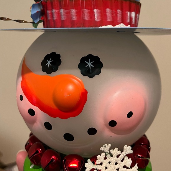 Cracker Barrel Snowman Magic Candle Holder - Picture 2 of 5
